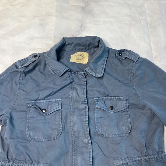 Lily Aldridge for Velvet Blue Moto Jacket Womens Size XL Pockets Zipper L/S Coll - Picture 3 of 6